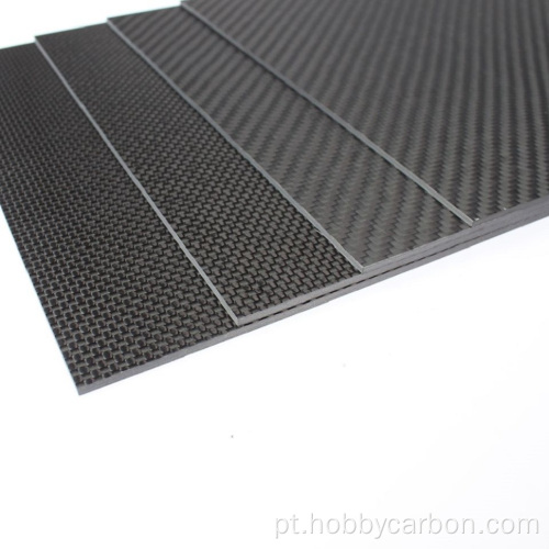 Placa de corte CNC da fibra do carbono completo